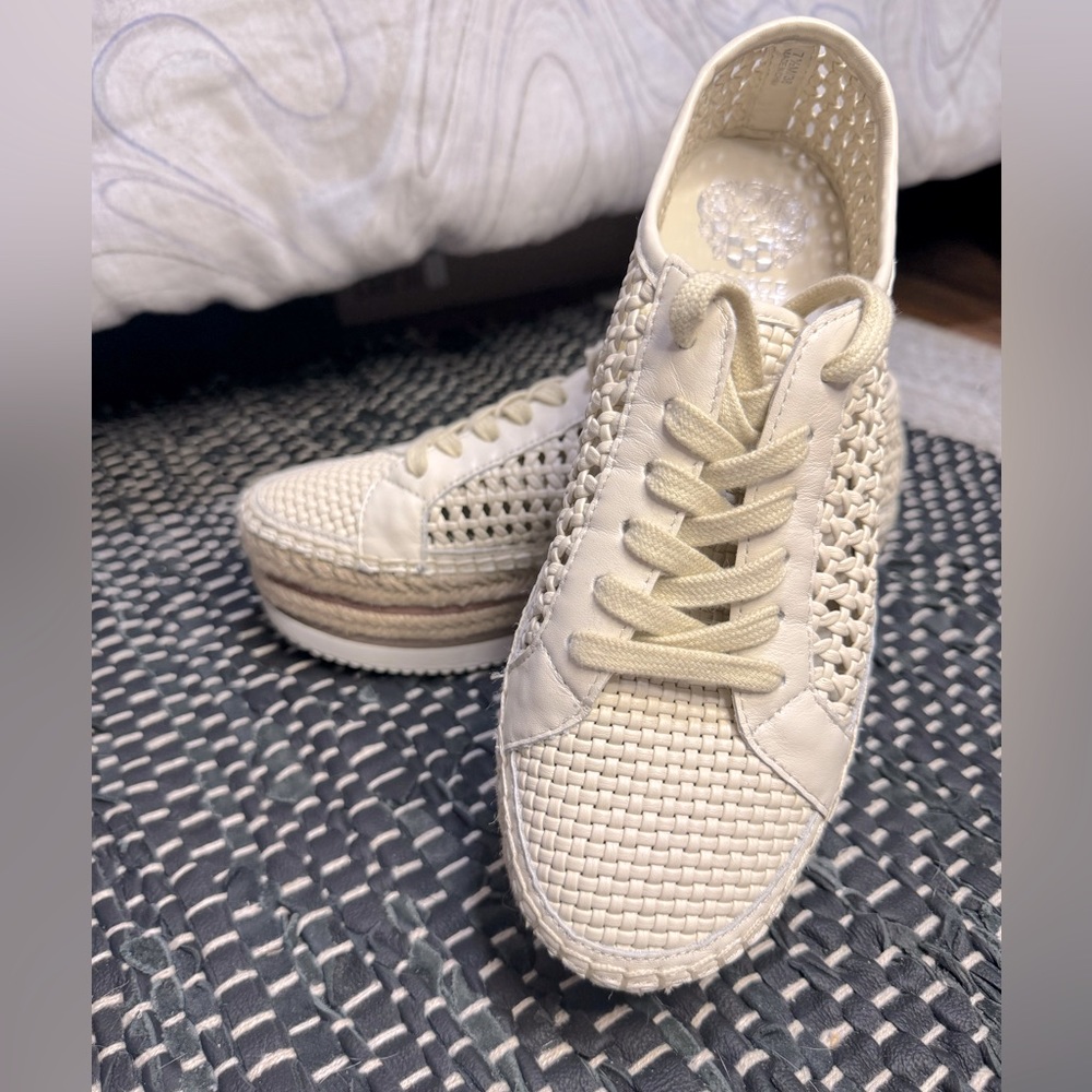 Vince Camuto Woven Platform Espadrille Sneakers